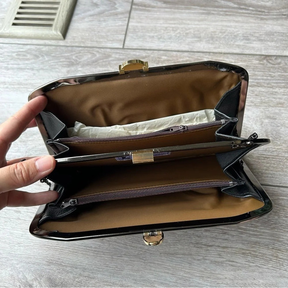 Japan Brand Faux Leather Egyptians Art Chain Clutch Shoulder Bag - Picture 8 of 15